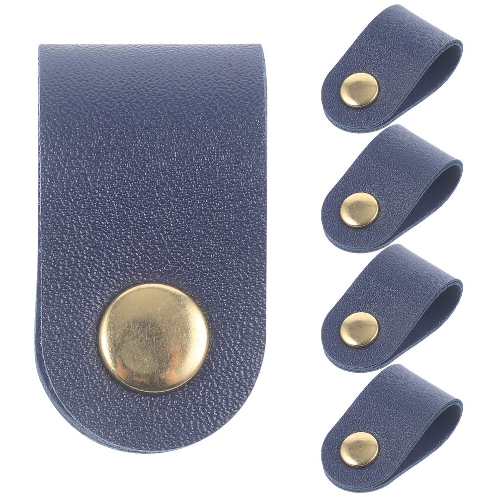 Gatuida Leather Cord Organizer Cable Straps Set Strong Buckle for Speaker Guitar Tv Computer Microphone