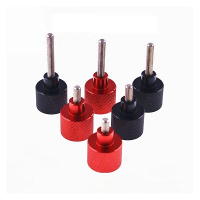 1/4Camera Screws for Quick Release Plate Aluminum Knurled Thumbscrew High Step Hand Tighten Screw6-60mmStainless Steel Thread (Color : Black_35MM_1/4-20)