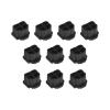 Rebower RJ11 Anti Dust Plug Port Dust Silicone Covers Caps Stoppers, [for Phone, Modem] - Black/10pcs view 1