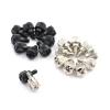 10pc/lot Thread Teeth Computer PC Case Cooling Fan Toolless Adjustment Screw Thumbscrews Thumb Screw (Color : Black_M3.5) view 2
