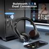 JIAMQISHI Wireless Headset with Mic for Work, Bluetooth V5.2 Headphones with AI Noise Cancelling Microphone, USB Dongle, Clear Calls & Mic Mute, for Laptop, PC, iPhone & Android Phones view 2