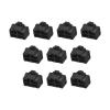 Rebower RJ45 Anti Dust Plug Port Dust Silicone Covers Caps Stoppers, [for Ethernet] - Black/20pcs view 1
