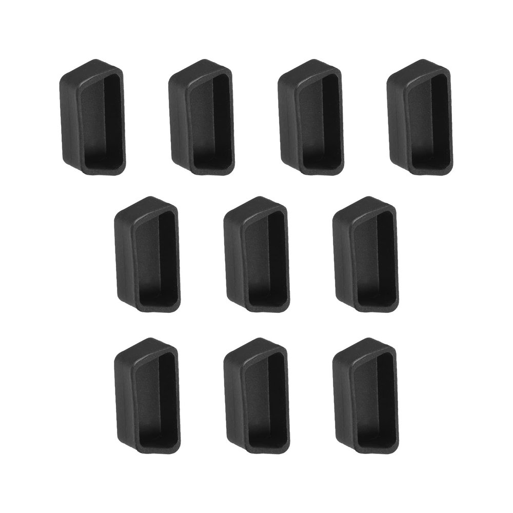 Rebower VGA Anti Dust Plug Port Dust Silicone Covers Caps Stoppers, [for DVD Computer PC Laptop] - Black/10pcs