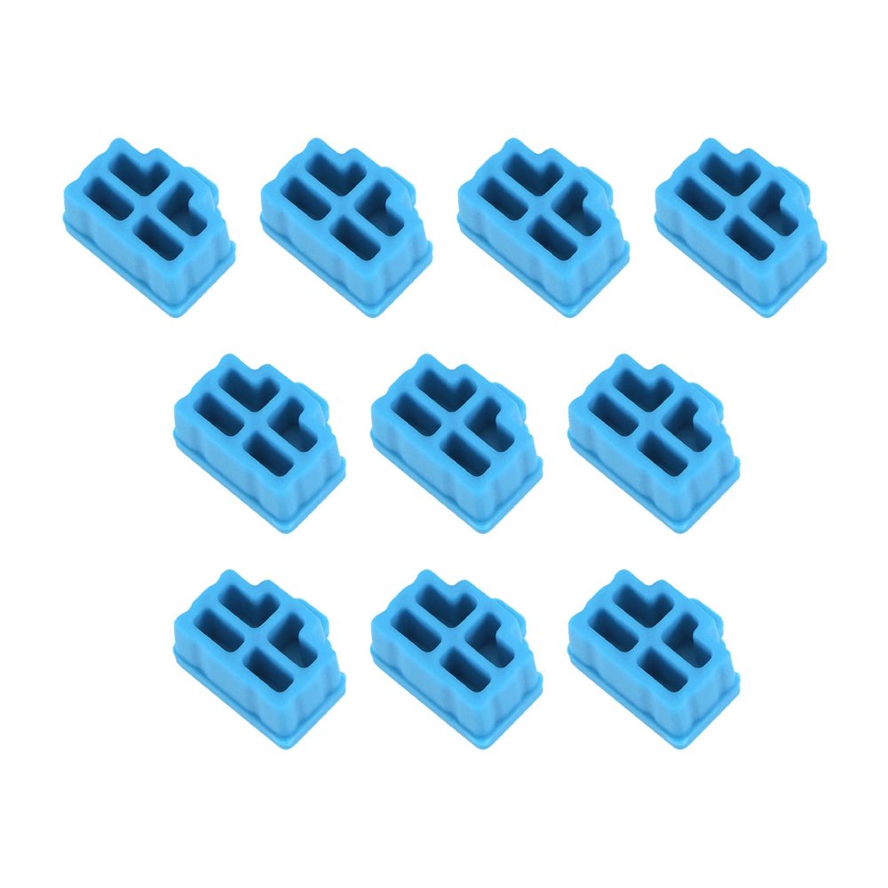 Rebower RJ45 Anti Dust Plug Port Dust Silicone Covers Caps Stoppers, [for Ethernet] - Sky Blue/20pcs
