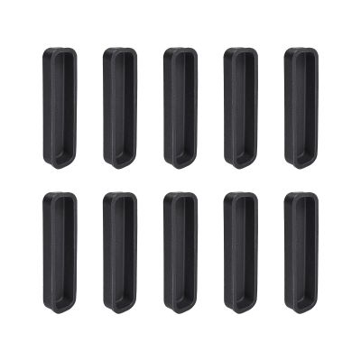 Rebower 10pcs DB25 Anti Dust Plug Port Dust Covers Caps Stoppers Black