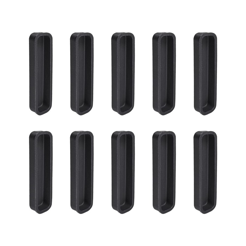 Rebower 10pcs DB25 Anti Dust Plug Port Dust Covers Caps Stoppers Black