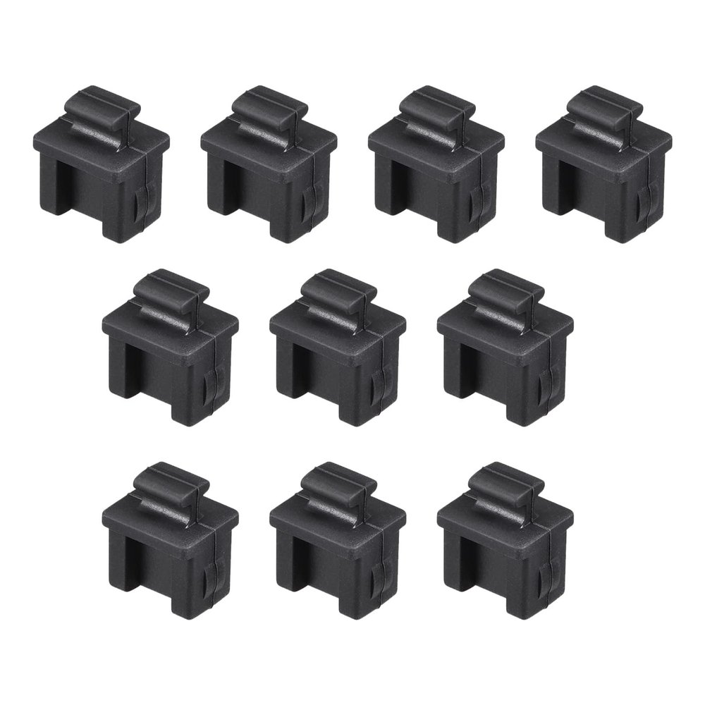 Rebower SFP-B Anti Dust Plug Port Dust Silicone Covers Caps Stoppers, [for Protect Devices Data Port] - Black/10pcs