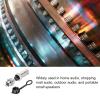 Rebower GX12 6 Pins Metal Aviation Connector Adapter Male Female Plug Panel Metal Mount Circular (with Plug Cover), [for Aviation Plug] - 12mm/5A/300V/5 Set view 3