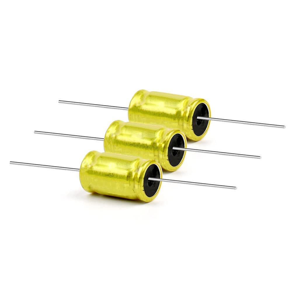 10Pcs 100V Horizontal Speaker Audio Capacitor Non Polarity Frequency Divider,100V4.7UF