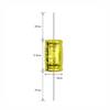 10Pcs 100V Horizontal Speaker Audio Capacitor Non Polarity Frequency Divider,100V5.6UF view 3
