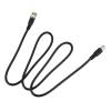RIDENS Male to Female CC-TV Extension Coaxial Line Cable 3.3ft Long Black view 1