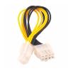 RIDENS 4 Pin to 8 Pin CPU Power Supply Adapter Converter Cable Power Conversion Line view 1