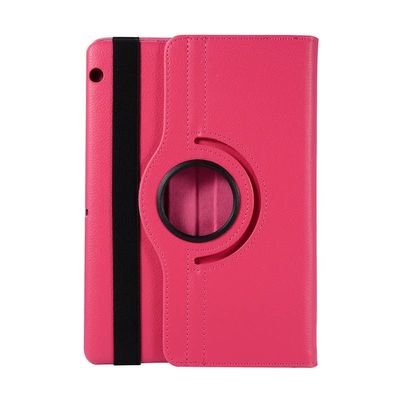360 Rotating Stand Flip Leather Cover Compatible with Huawei MediaPad T3 10 AGS-W09/L09/ L03 T5 10 AGS2-W09/W19 /L09/ L03 (Color : Rose red, Size : T3 10 AGS-W09)
