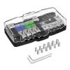 Power Distribution Block Car Audio Fused Distribution Block 0/4 Gauge 4 Way ANL Fuse Block Red LED for Stereo Auto Car Boat view 1