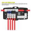 Power Distribution Block Car Audio Fused Distribution Block 0/4 Gauge 4 Way ANL Fuse Block Red LED for Stereo Auto Car Boat view 3