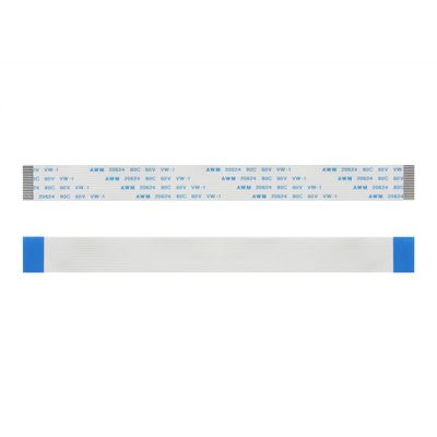 FOCMKEAS 5PCS 24 Pin Flexible Flat Cable, 0.5mm Pitch 150mm FPC FFC Flexible Flat Ribbon Cable for LCD TV DVD Player 3D Printer Laptop(A Type)