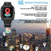 TEZILON Kids 4G GPS Smart Watch, Global Real-Time Tracking Phone Video Call and Text Geo-Fence SOS Emergency Alert Voice Message Camera Pedometer Waterproof Anti-Lost GPS Tracker Birthday Gift view 2