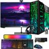 TechMagnet Gaming Desktop PC, Intel i7 6th Gen, Zeus Pro 4, GT 1030, 16GB RAM ARGB, 1TB SSD + 4TB HDD, 27 Inch 75hz Monitor, Wi-Fi | Bluetooth Adapter, Webcam, RGB Kit, Windows 11 (Renewed) view 1