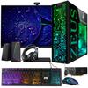 TechMagnet Gaming Desktop PC, Intel i7 6th Gen, Zeus Pro 4, GT 1030, 8GB RAM ARGB, 256GB SSD, 22 Inch Monitor, Wi-Fi | Bluetooth Adapter, Webcam, RGB Kit, Windows 11 (Renewed) view 1