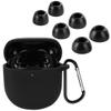 A-Focus QuietComfort Earbuds II Case Ear Tips Kit, Silicone Soft Cover 3 Pairs Comfortable Memory Foam EarTips with Keychain Set Compatible with Bose quietcomfort Earbuds ii Black view 1