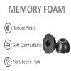 A-Focus QuietComfort Earbuds II Case Ear Tips Kit, Silicone Soft Cover 3 Pairs Comfortable Memory Foam EarTips with Keychain Set Compatible with Bose quietcomfort Earbuds ii Black view 4