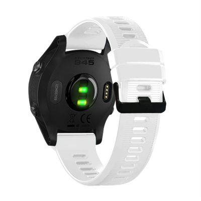 AEHON 22mm Silicone Watchband For Garmin Forerunner 945 935 Watch Easy Fit Wrist Band Strap (Color : White)
