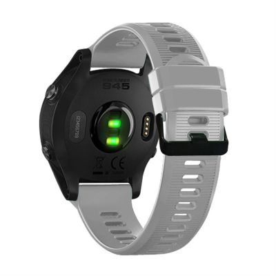 MURVE Silicone Watchband Straps For Garmin Fenix 5 5 Plus 6 6Pro 22mm Bracelet Forerunner 935 945 S60 S62 Smartwatch WristBands (Color : Gray, Size : Forerunner 945)