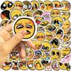 60Pcs Happy Smile and Sad Face Stickers Pack, Graffiti Waterproof Vinyl Stickers for Water Bottle Laptop Guitar Computer Phone Journal Scrapbooking, Cute Stickers view 4