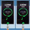 120W 6A USB Type C Cable Zinc Alloy Fast Charging and Data Transfer for Smartphone and Tablet (Blue) view 3