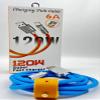 120W 6A USB Type C Cable Zinc Alloy Fast Charging and Data Transfer for Smartphone and Tablet (Blue) view 4