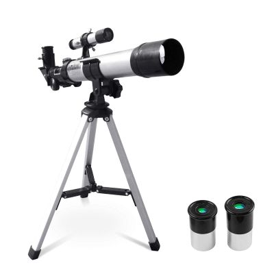Telescopes,Astronomy Refractor Telescope,Zoom 40X HD Outdoor Monocular Telescope,Astronomical Telescope with Finder Scope,H20/H12.5 mm replaceable eyepieces and Tripod for Adult Bird Watching The New