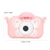 Cute Kids Camera, 20MP Cartoon Style Video Recording Easy Operation Child Camera for Photo Game Outdoor Screen Front Rear Lens Video Recording, Best Christmas Birthday Festival Gift for Girls (Pink ) view 2