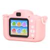 Cute Kids Camera, 20MP Cartoon Style Video Recording Easy Operation Child Camera for Photo Game Outdoor Screen Front Rear Lens Video Recording, Best Christmas Birthday Festival Gift for Girls (Pink ) view 3