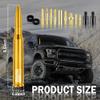New Upgrade American Flag Car Bullet Antenna,Truck Exterior Accessories Antenna Toppers Compatible with GMC,Chevy Silverado,Dodge,Ford,Jeep Antenna Replacement (Gold) view 2