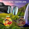 10x42 High Power BAK4 Prism FMC Lens Monocular Compact HD Life Waterproof Monocular with Smartphone Adapter and Tripod for Adult Bird Watching, Outdoor Hunti Monocular Telescope The New view 4