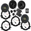 KICKER Front and Rear Door 6.5 Speakers Kit for Toyota RAV4 2019-2024 Upgrade Kit - 2 Pairs of CS Series 6 1/2 Inch Speakers with Adapters and Harnesses - 46CSS654 & 46CSC654 view 1