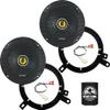 KICKER Speakers 6.5 inch for Toyota Highlander 2001-2007 Upgrade Kit - Pair of CS Series with Adapters and Harness, Coaxial 6 1/2 Car Audio Front Door Speaker CSC65, 46CSC654 view 1