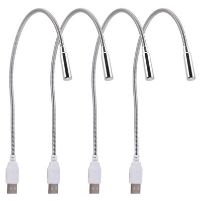 OATIPHO USB Keyboard Light, 4pcs Mini USB Light for Laptop Reading Lamp for Laptop Keyboard Computer Gooseneck Night