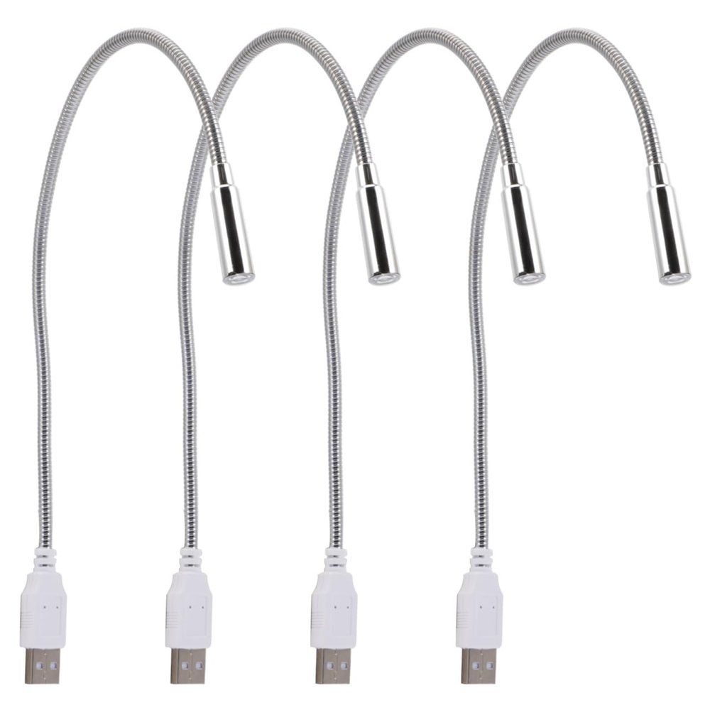 OATIPHO USB Keyboard Light, 4pcs Mini USB Light for Laptop Reading Lamp for Laptop Keyboard Computer Gooseneck Night