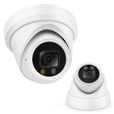Auview 4K PoE Turret Dome Camera (8MP STARVIS) with Microphone, Smart Dual-Light 100ft Color Night Vision, IP67 Weatherproof Indoor/Outdoor, 110 Wide Angle 2.8mm Lens, NDAA Compliant IP Camera