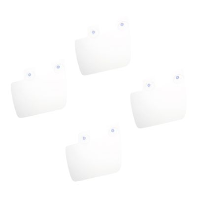 Housoutil 4pcs Kitchen Sink Splash Guards Oil-resistant Baffle Boards Suction Cups for Easy Installation for Kitchen Bathroom and Toilet Use