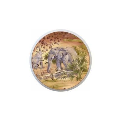 Elephants Elephant - DECORATIVE Ceramic Dresser Drawer PULLS Cabinet Cupboard KNOBS (Elephant Paradise)