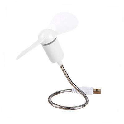 LIFKOME 4pcs USB Mini Fan Flexible Mini Fan Flexible Neck Usb Desktop Small Leaf Desk Electric Quiet Cooling Clip on Tpe Air Office Computer Random Color