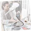 LIFKOME 4pcs USB Mini Fan Flexible Mini Fan Flexible Neck Usb Desktop Small Leaf Desk Electric Quiet Cooling Clip on Tpe Air Office Computer Random Color view 2