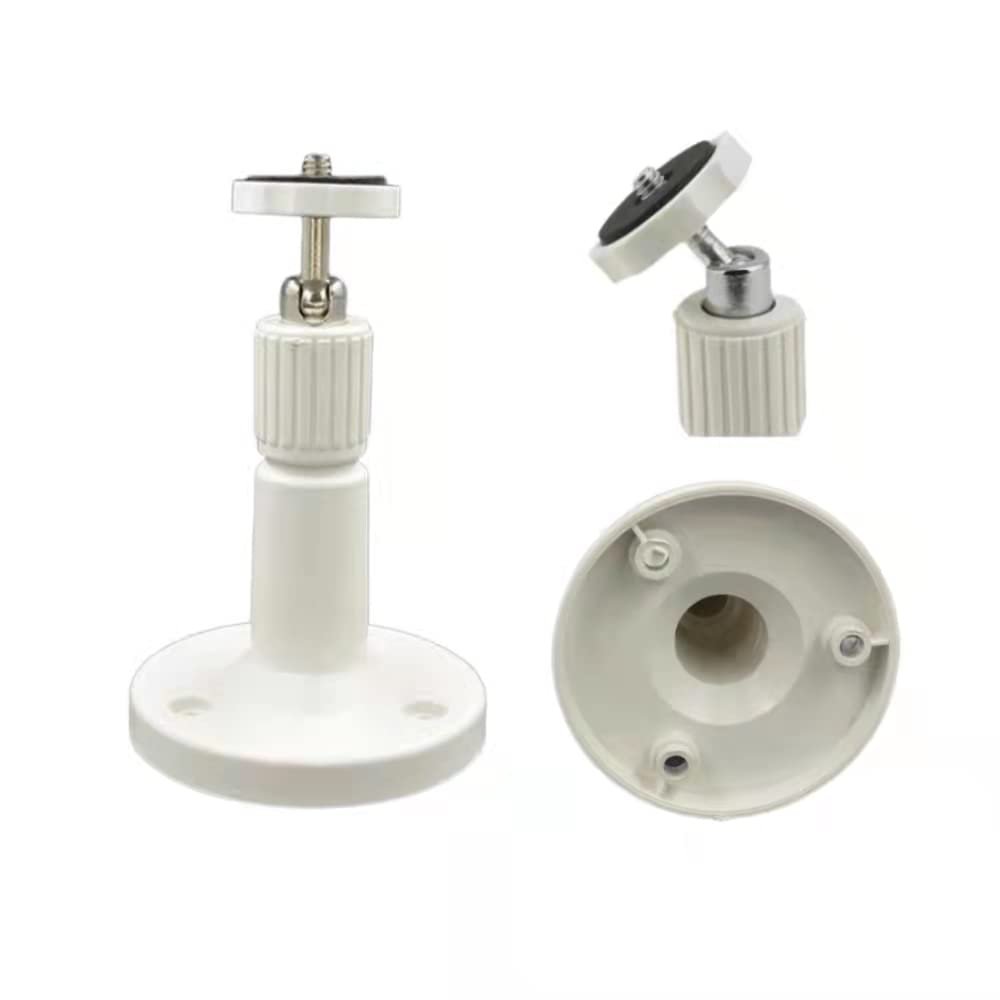 2pcs 130mm White Swivel Wall Mount Bracket Stand Holder for CCTV Camera