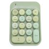 Dilwe AK18 Universal Numeric Keypad with USB Receiver, Mini 18 Keys Retro Portable Keyboard with Chocolate , Compatible with Windowa XP / 7/8/10 / (Fantasy Green) view 3