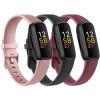3 Pack Bands for Fitbit Inspire 3 Bands for Women Men, Sport Silicone Adjustable Replacement Straps for Fitbit Inspire 3 Fitness Tracker view 1