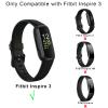 3 Pack Bands for Fitbit Inspire 3 Bands for Women Men, Sport Silicone Adjustable Replacement Straps for Fitbit Inspire 3 Fitness Tracker view 2