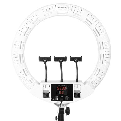 18inch / 55cm LED Ring Light FD640II, 100W Bicolor for Photo Studio Beauty Salon Makeup Tattoo, Support Remote Control (White)