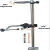 Kaichenyt Portable Fish Finder Bracket, Universal Transducer Bracket, 360 Adjustable Rotatable Fish Finder Mount Kit for Boat Fishing view 2